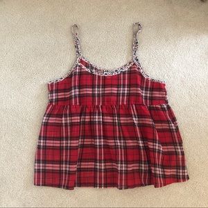 Red Plaid Tank